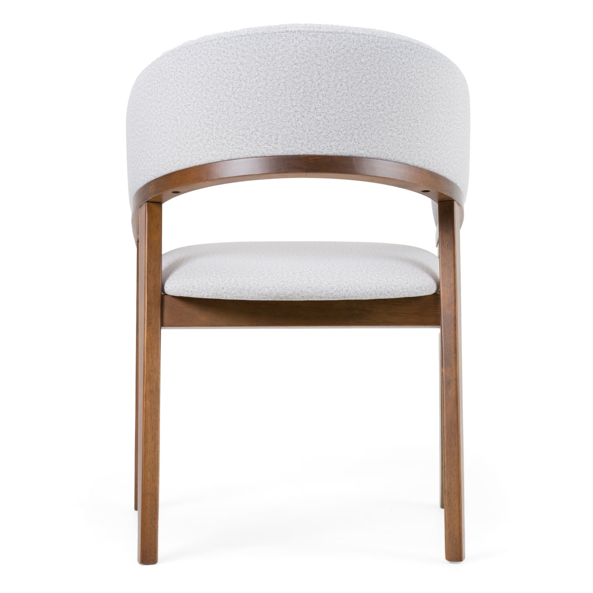 Truman Mid-Century Modern Grey + Walnut Dining Chair