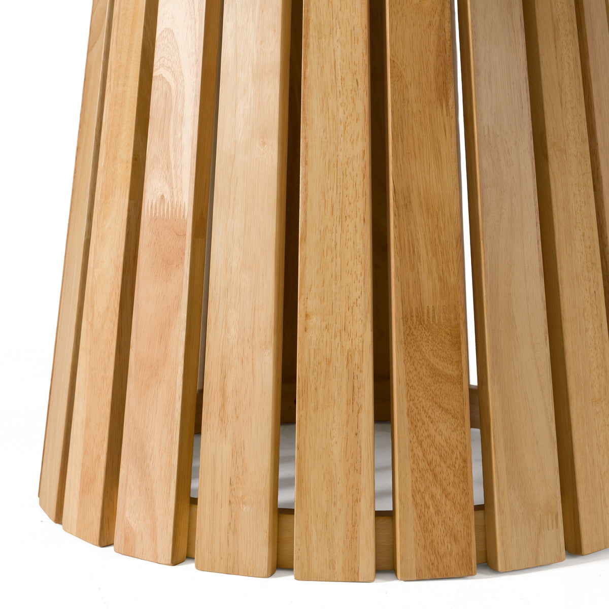 Truman Mid-Century Modern Natural Oak Extendable Dining Table