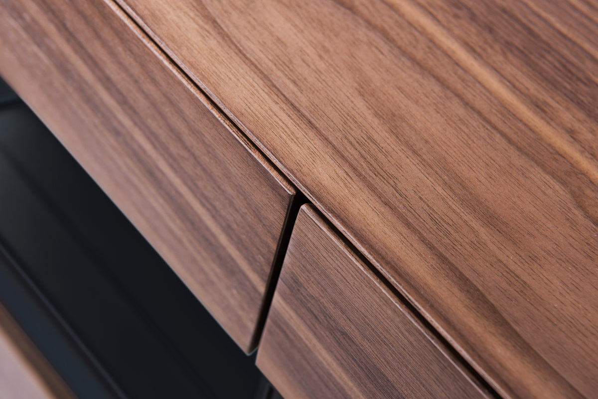 Frost Modern Small Walnut TV Stand