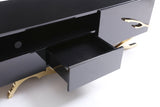 Legend Modern Black & Gold 79" TV Stand