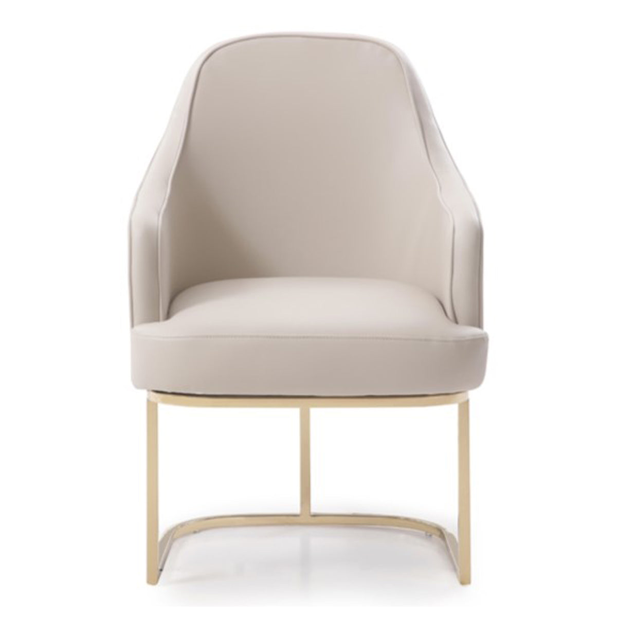 Tyler Modern Grey + Gold Dining Chair