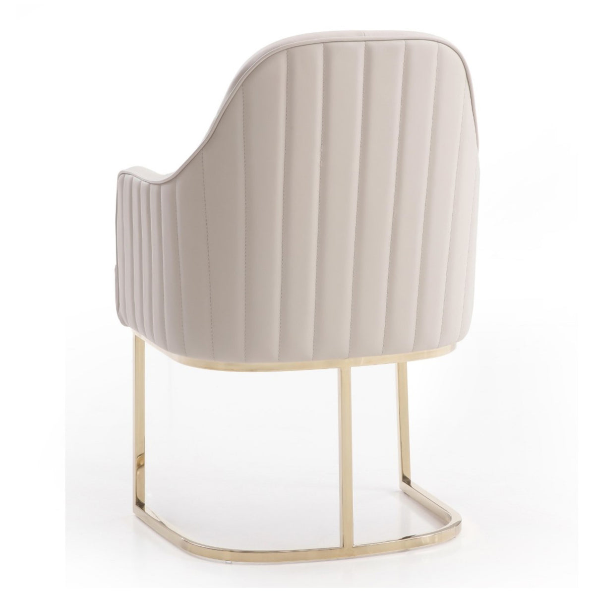 Tyler Modern Grey + Gold Dining Chair
