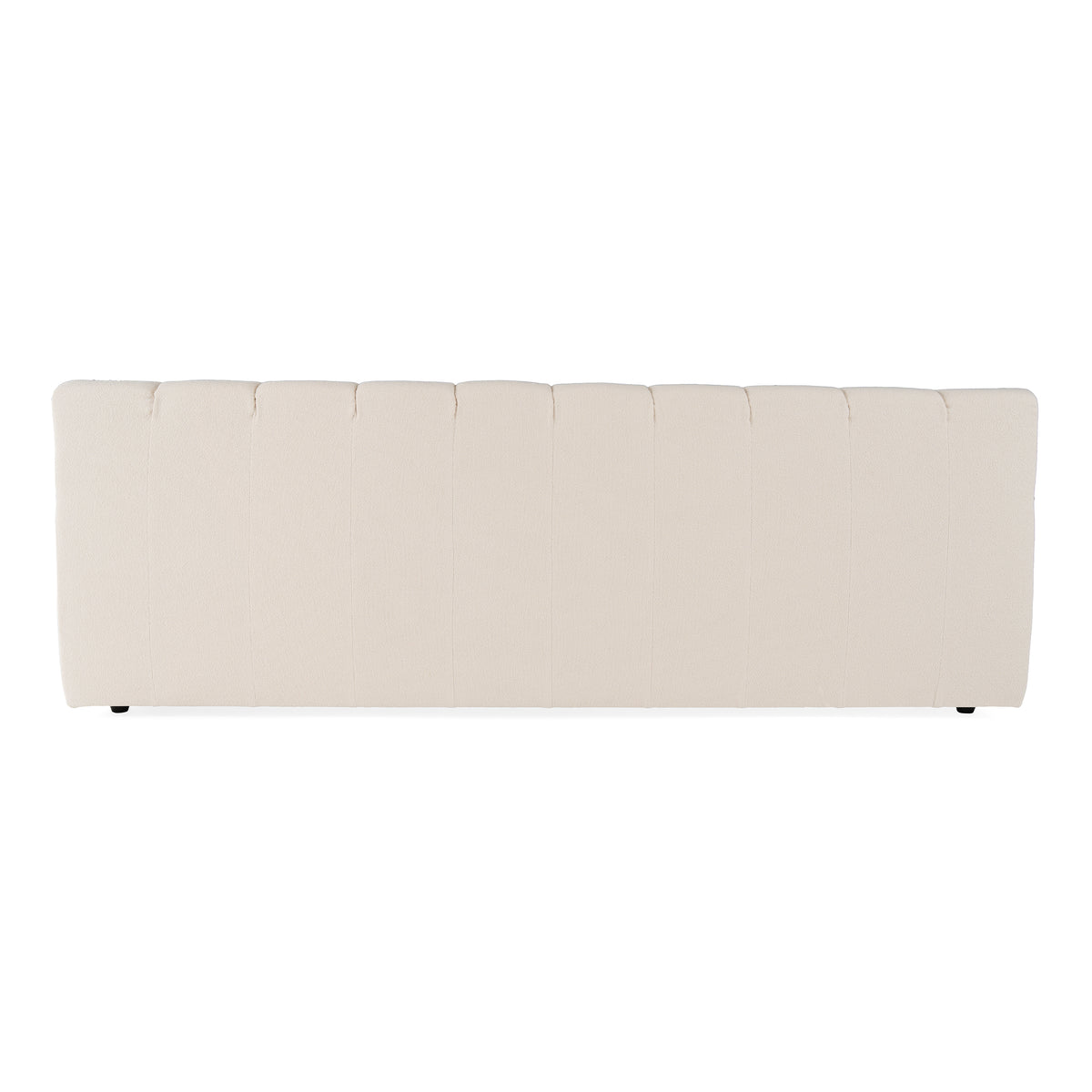 Tyree Modern Tufted Off-White Fabric Bed