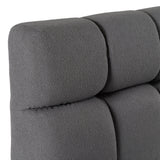Tyree Modern Tufted Grey Fabric Bed