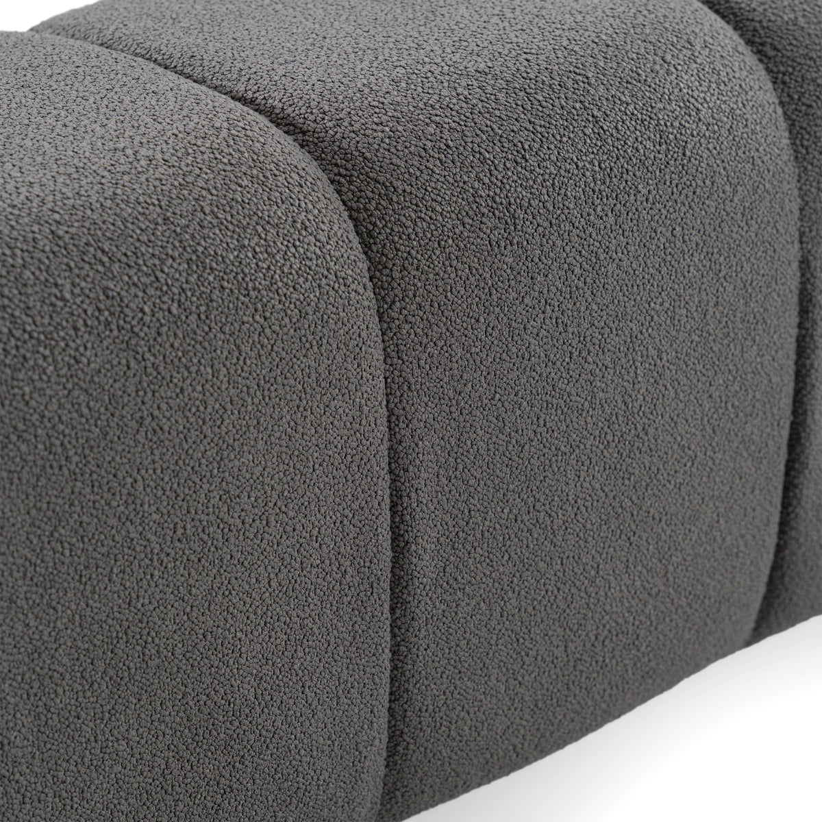 Tyree Modern Tufted Grey Fabric Bed