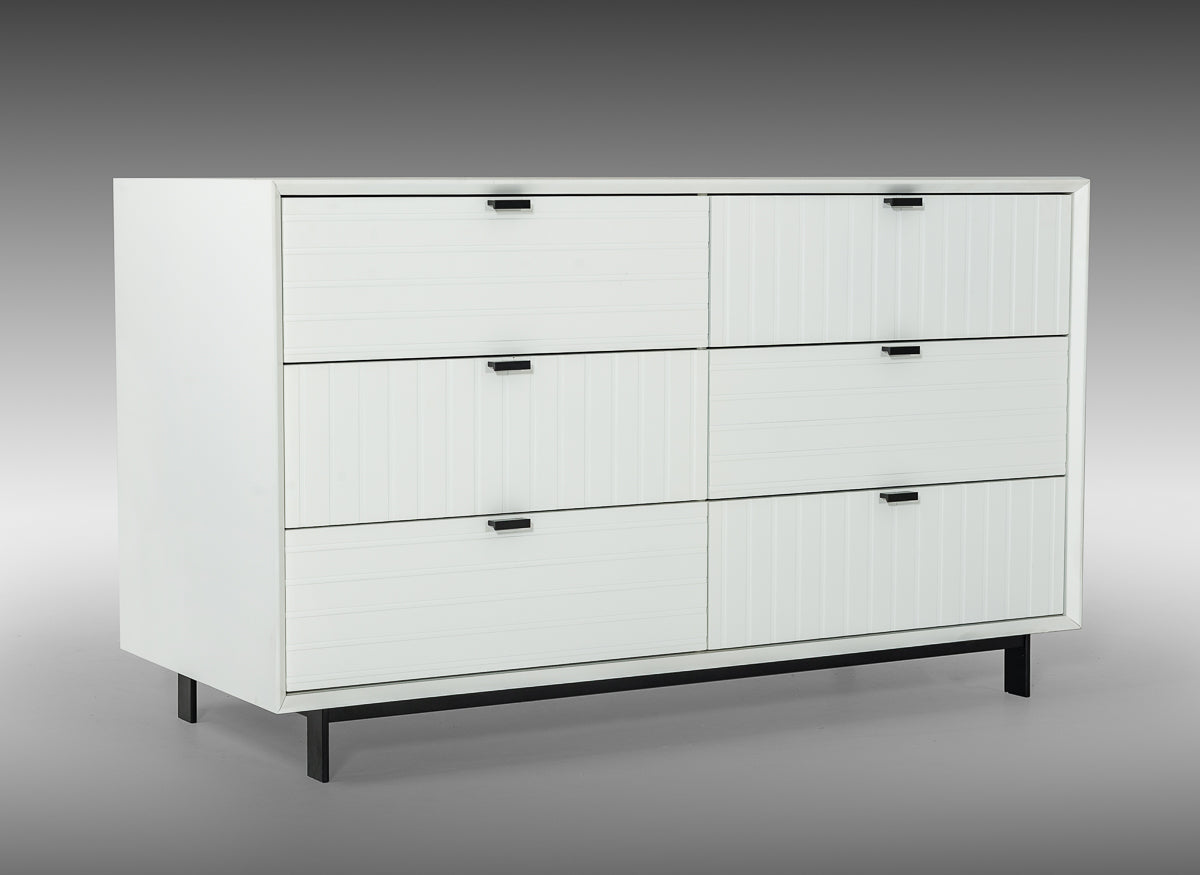Valencia Contemporary White Dresser