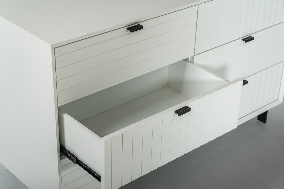 Valencia Contemporary White Dresser