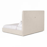 Valhalla Contemporary White Fabric Bed