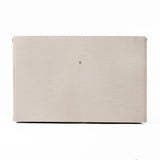 Valhalla Contemporary White Fabric Bed