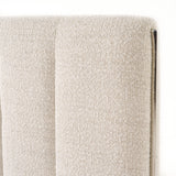 Valhalla Contemporary White Fabric Bed