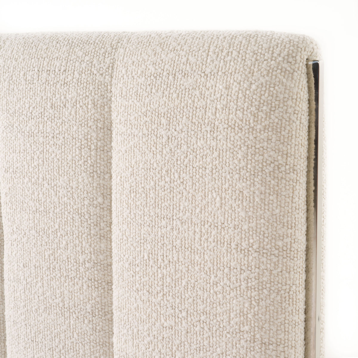 Valhalla Contemporary White Fabric Bed