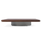 Valley Modern Walnut + Titanium Low Coffee Table