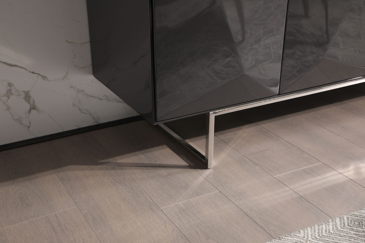 Vanguard Modern Dark Grey High Gloss Buffet