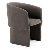 Vassar Modern Grey Velvet Dining Chair