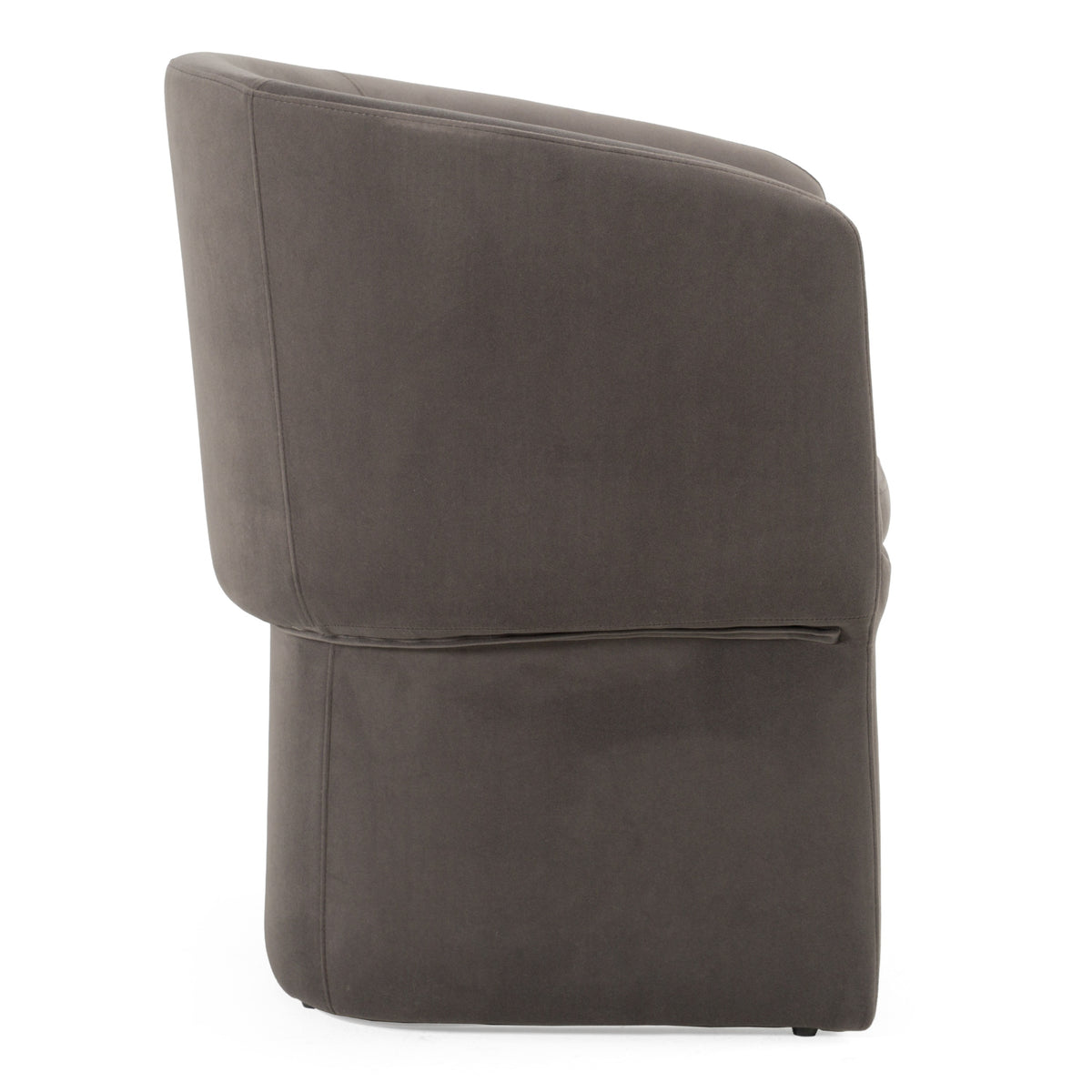 Vassar Modern Grey Velvet Dining Chair