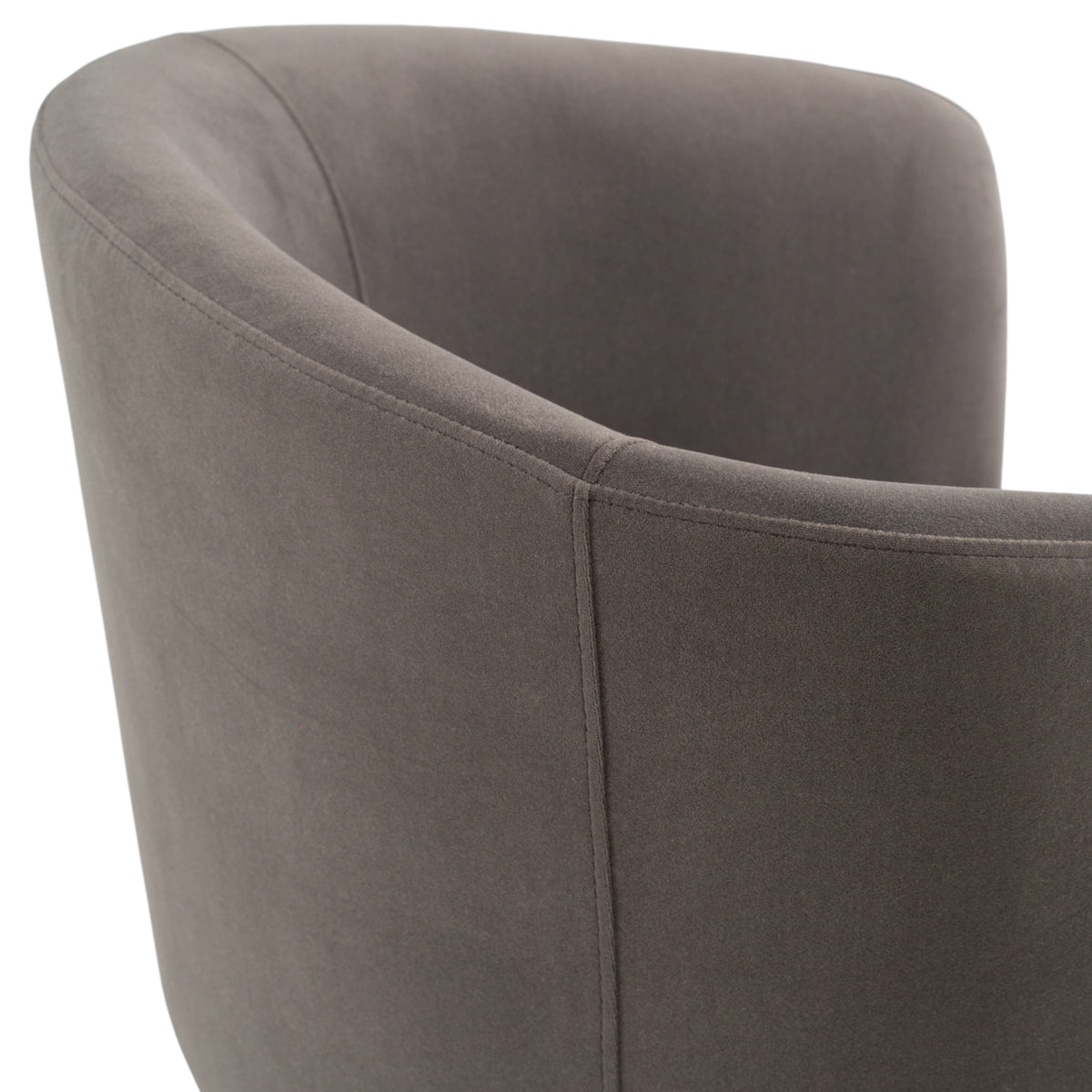 Vassar Modern Grey Velvet Dining Chair