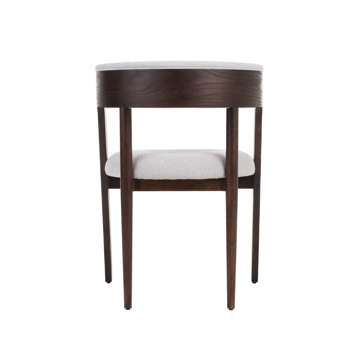 Vegas Modern Light Grey + Walnut Oak Dining Chair (Set of 2)