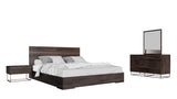 Benzon Italian Modern Dark Rovere Bed
