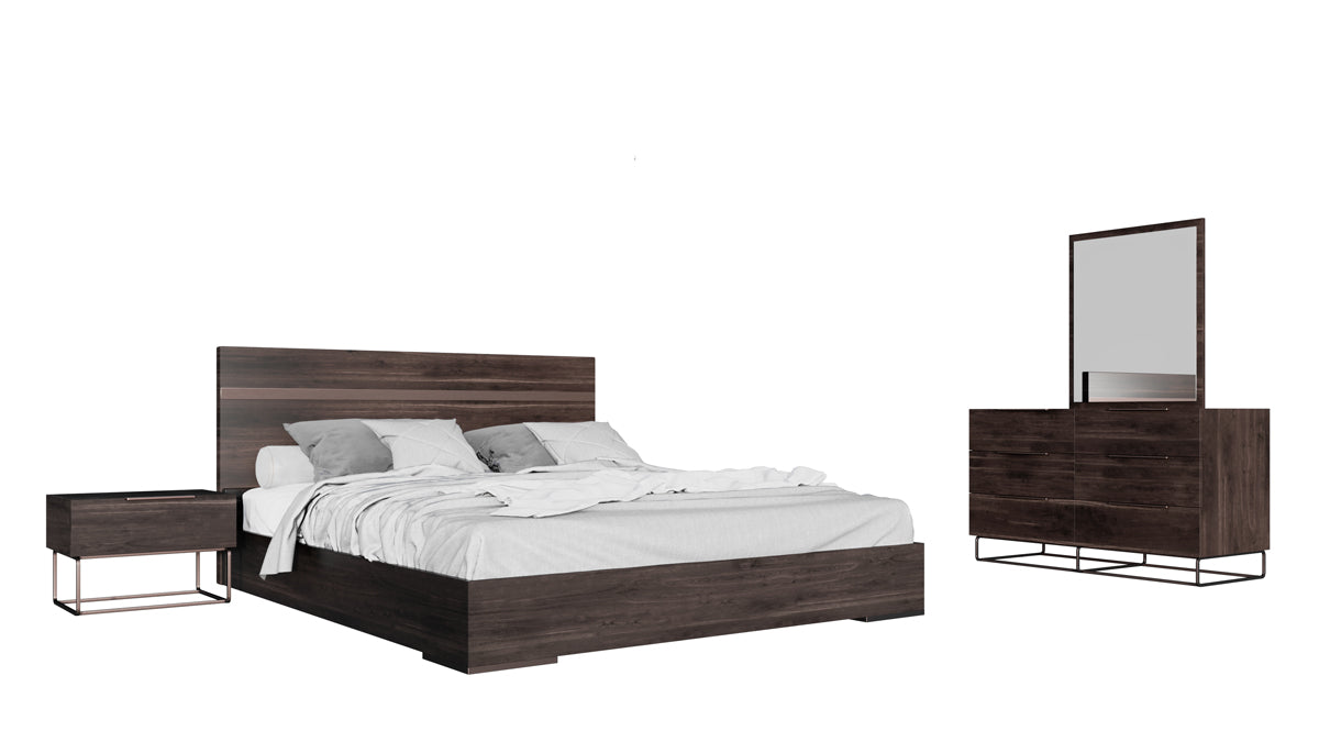 Benzon Italian Modern Dark Rovere Dresser