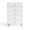 Mielcasa | White Modrest Bryan Modern White Chest | SKU VGMABR-82-WHT-CHS | MPN: 76325 | Free Delivery & Free Return