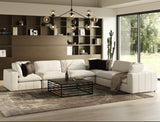 Vicki Modern Off-White Fabric Modular Corner Seat