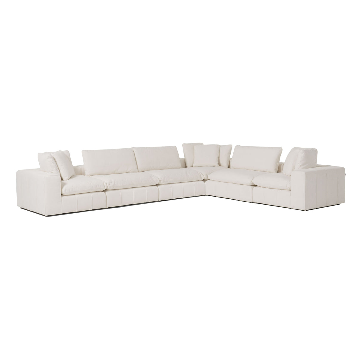 Vicki Modern Off-White Fabric Modular Corner Seat