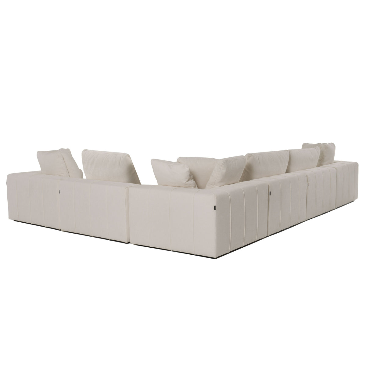 Vicki Modern Off-White Fabric Modular Corner Seat