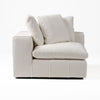Vicki Modern Off-White Fabric Modular Corner Seat