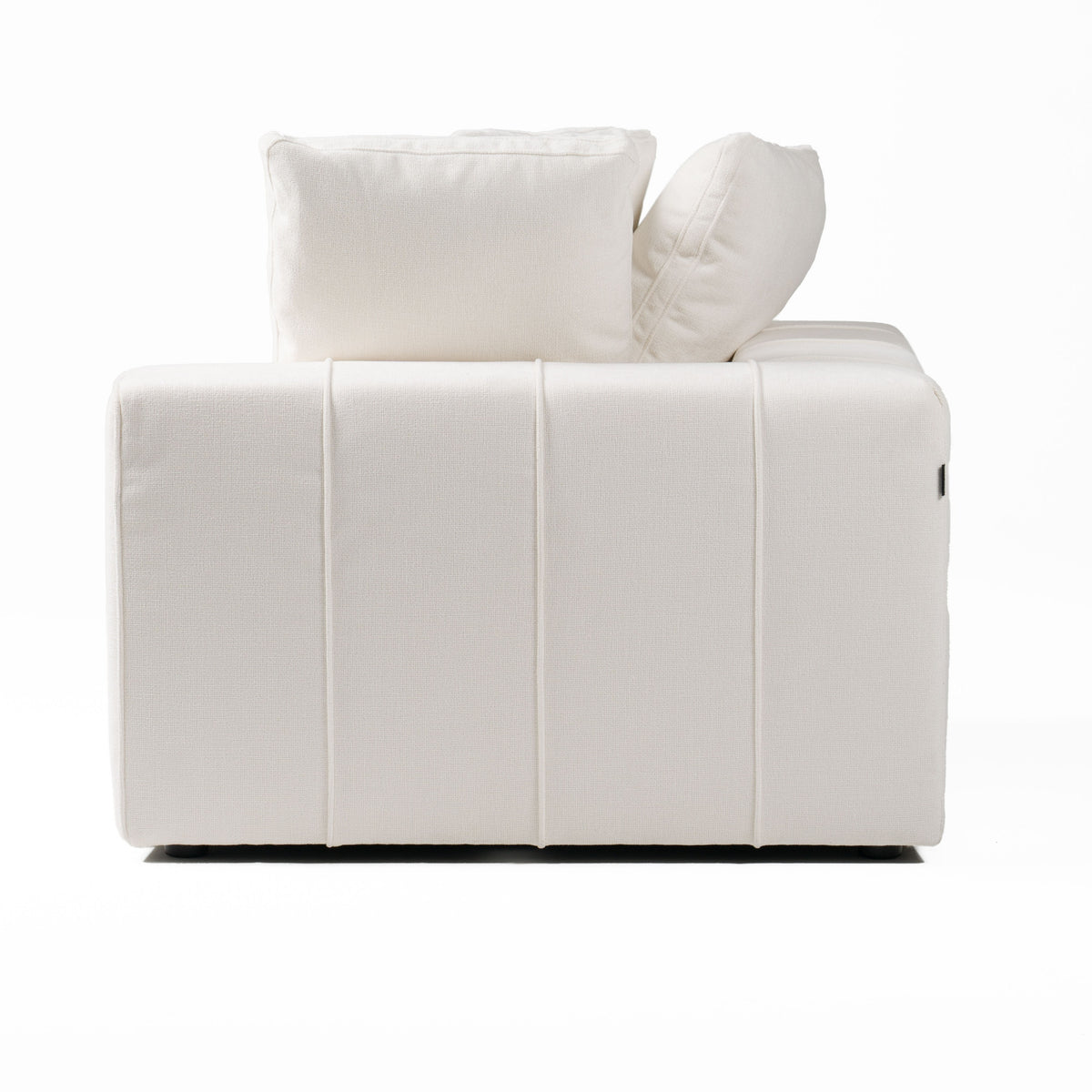Vicki Modern Off-White Fabric Modular Corner Seat
