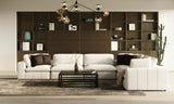 Vicki Modern Off-White Fabric Modular Corner Seat