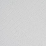 Victoria Modern White Crocodile Nightstand