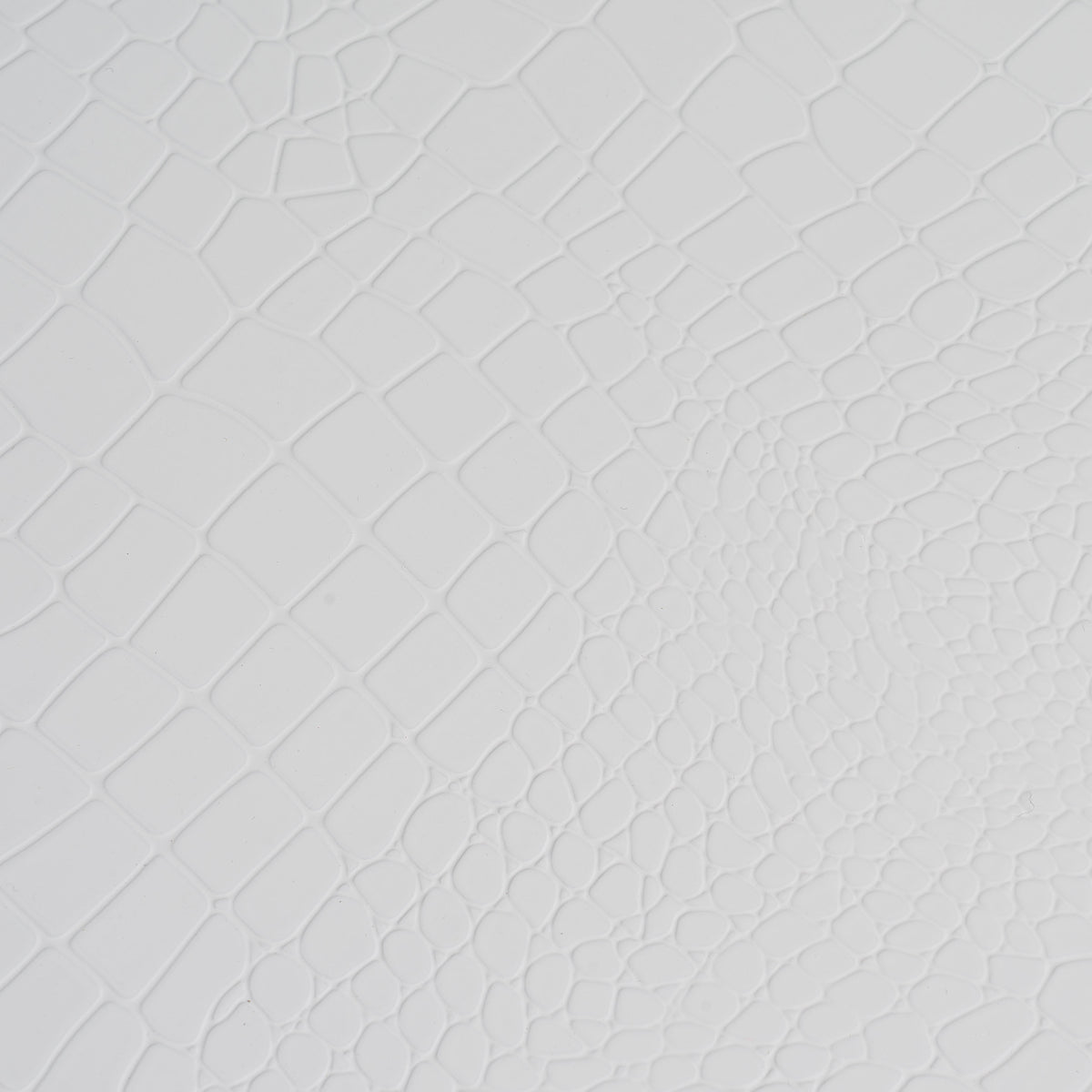 Victoria Modern White Crocodile Nightstand