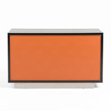 Victoria Modern Black Crocodile Nightstand