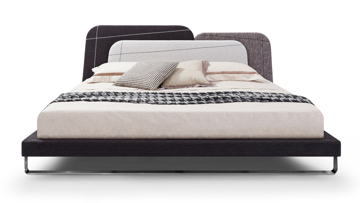 Queen Cosmo Modern Fabric Bed