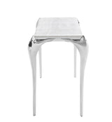 Vince Faux Marble & Stainless Steel Console Table