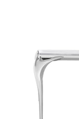 Vince Faux Marble & Stainless Steel Console Table