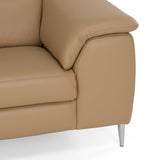 Viola Italian Contemporary Deserto Leather Left Facing Sectional Sofa