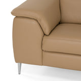 Viola Italian Contemporary Deserto Leather Right Facing Sectional Sofa