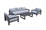 Wake Modern Charcoal Outdoor Sofa