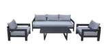 Wake Modern Charcoal Outdoor Sofa