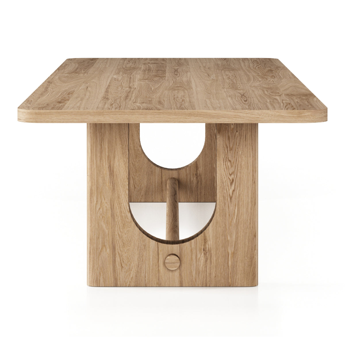 Walz Modern Natural Oak Rectangular Dining Table