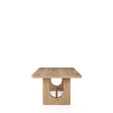 Walz Modern Natural Oak Rectangular Dining Table