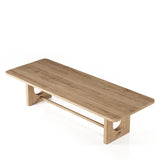 Walz Modern Natural Oak Rectangular Dining Table