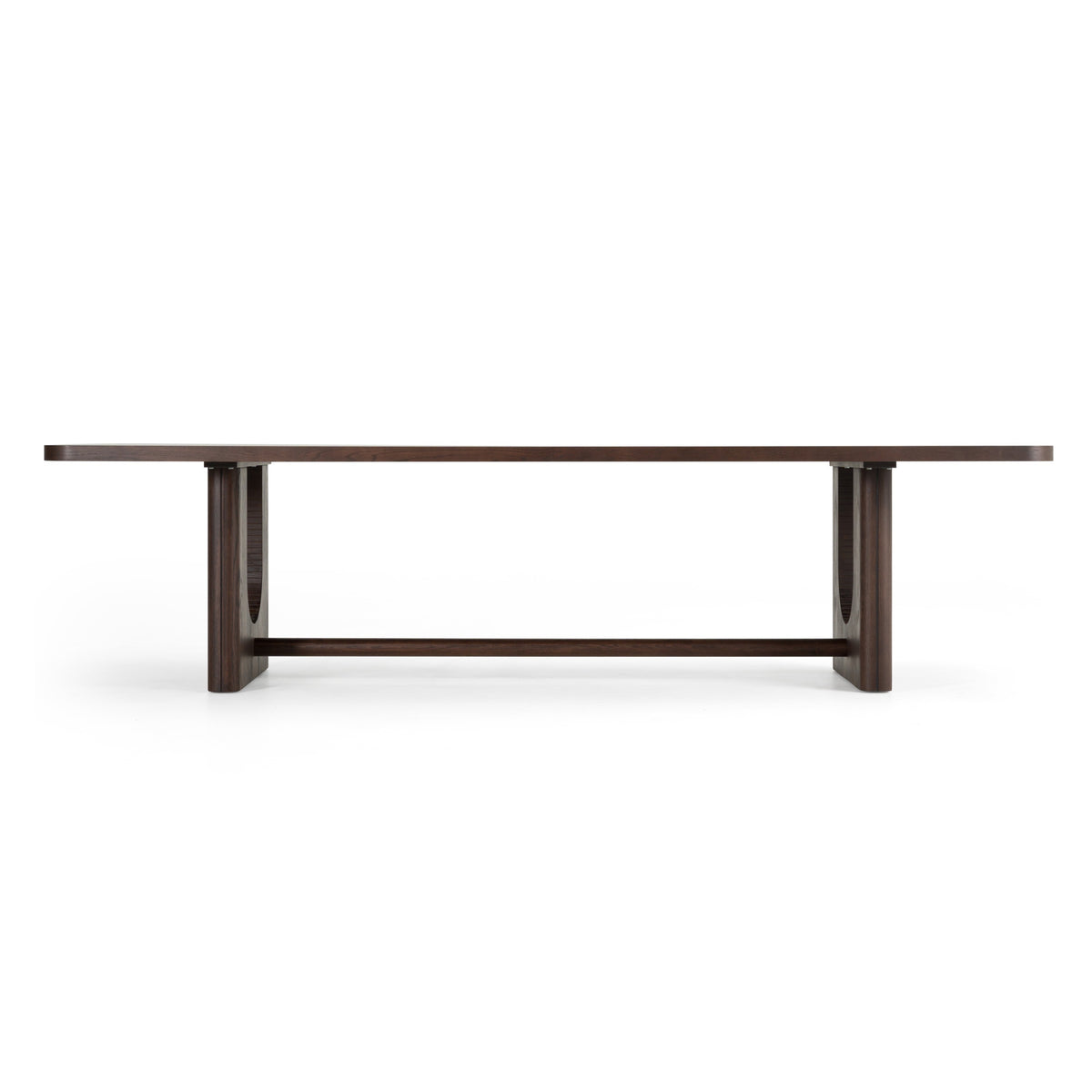 Walz Modern Brown Oak Rectangular Dining Table