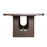 Walz Modern Brown Oak Rectangular Dining Table