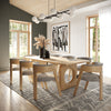 Washington Modern Grey Fabric + Natural Oak Dining Chair (Set of 2)