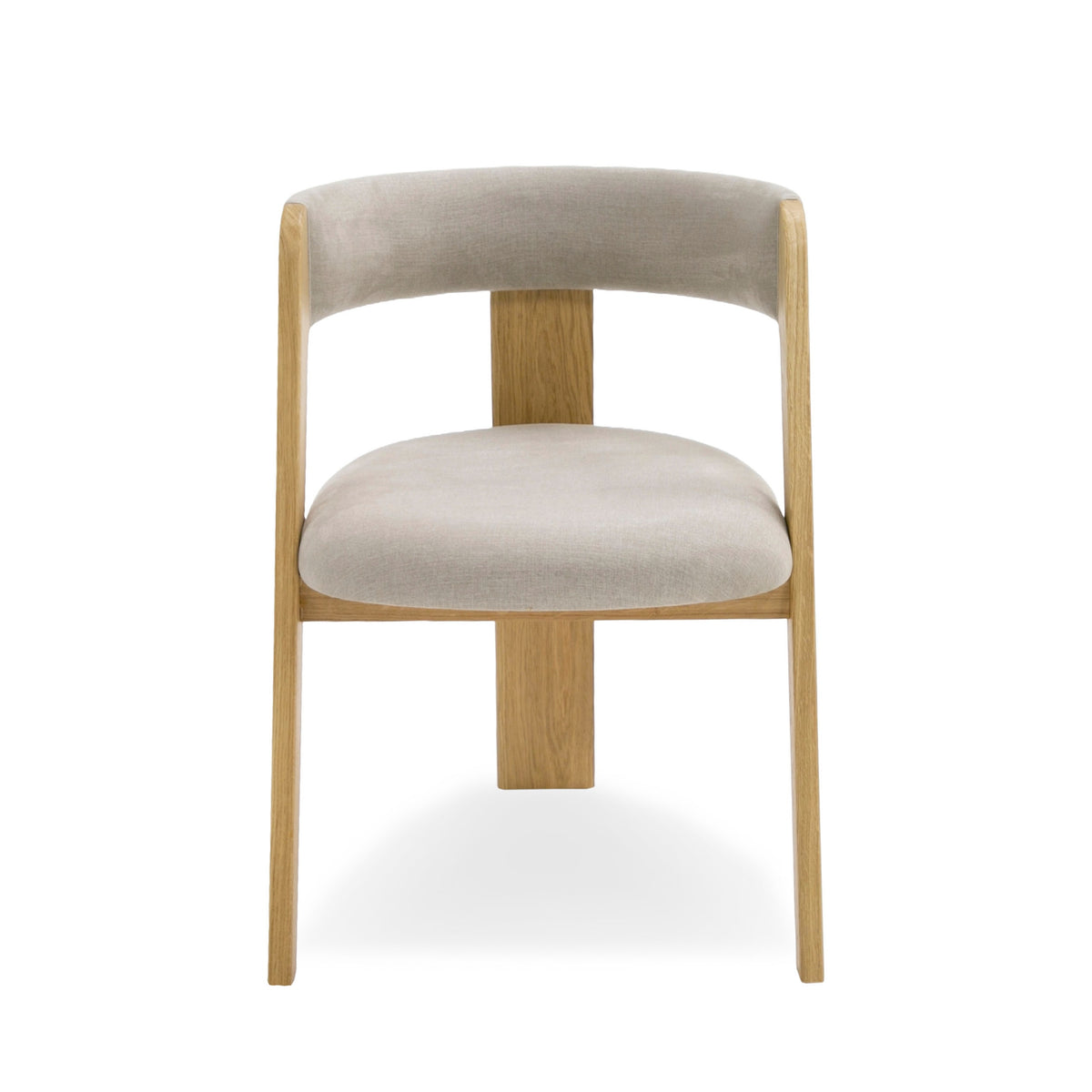 Washington Modern Grey Fabric + Natural Oak Dining Chair (Set of 2)
