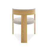 Washington Modern Grey Fabric + Natural Oak Dining Chair (Set of 2)
