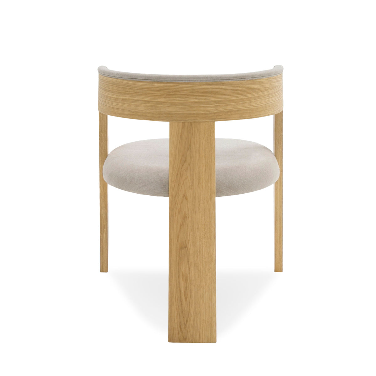 Washington Modern Grey Fabric + Natural Oak Dining Chair (Set of 2)