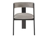 Washington Modern Grey Fabric + Ebony Oak Dining Chair (Set of 2)